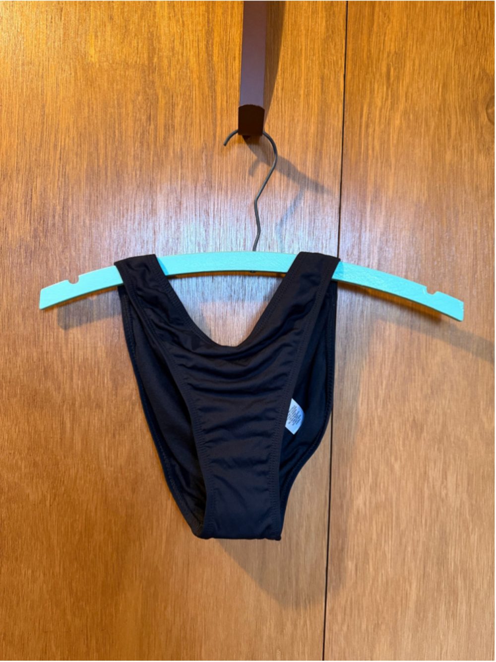 Women's Mynah Black Hipster High Leg Bikini Bottom Size XS